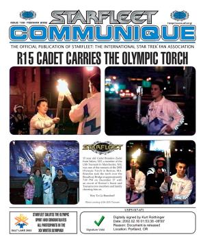 R15 Cadet Carries the Olympic Torch