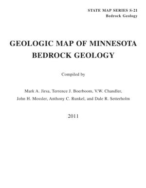 Geologic Map of Minnesota Bedrock Geology
