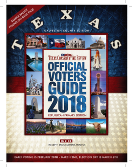 TCR 2018 Galveston County Voter Guide