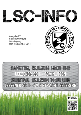 LSC-Info 2014-2015 Ausgabe7