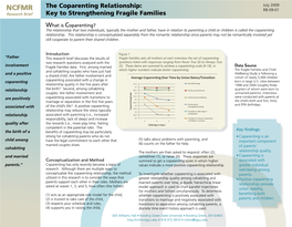 The Coparenting Relationship: July 2009 NCFMR RB-09-01 Research Brief Key to Strengthening Fragile Families