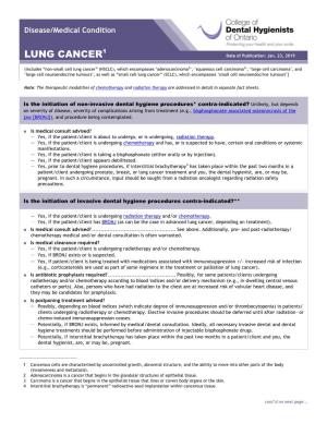 LUNG CANCER Date of Publication: Jan