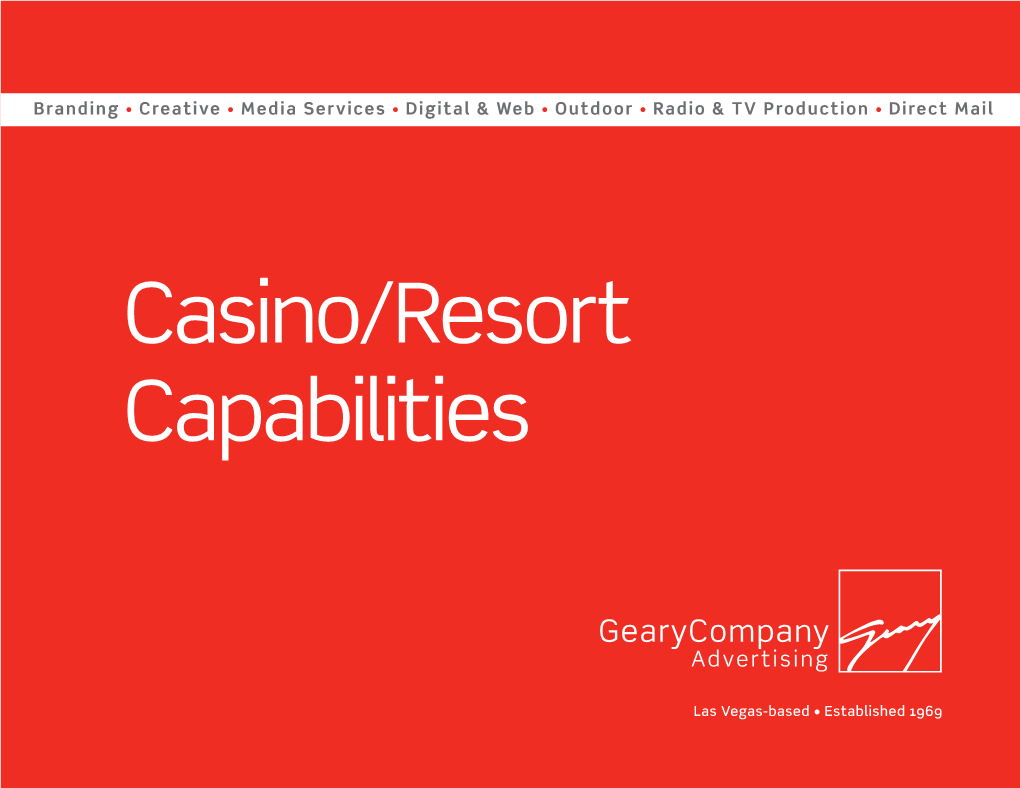 Casino/Resort Capabilities