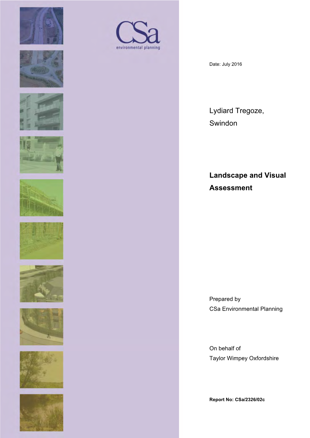 Lydiard Tregoze, Swindon Landscape and Visual Assessment
