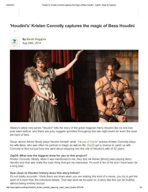 Houdini's Kristen Connolly Captures the Magic of Bess Houdini