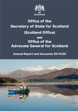 Office of the Secretary of State for Scotland (Scotland Office) and Office of the Advocate General for Scotland