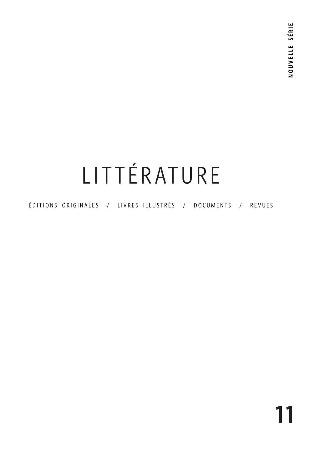 Catalogue Littérature 11