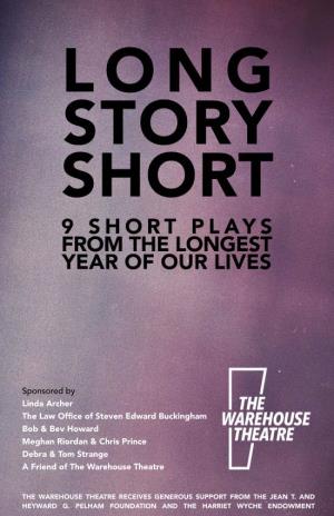 9 Short Plays from the Longest Year of Our Lives