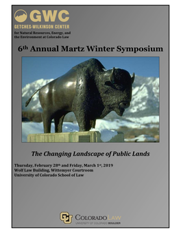 6Th Annual Martz Winter Symposium