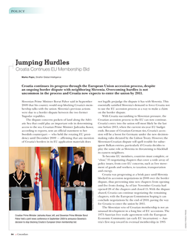 Jumping Hurdles Croatia Continues EU Membership Bid