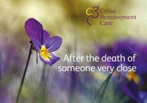 After the Death of Someone Very Close Written by Caroline Morcom