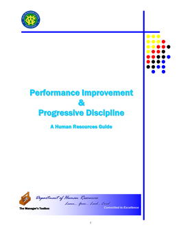 Performance Improvement and Progressive Discipline Guide
