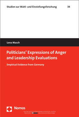 Politicians' Expressions of Anger and Leadership