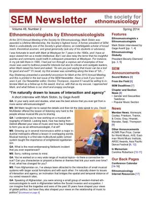Ethnomusicologists by Ethnomusicologists