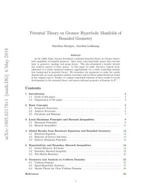 Potential Theory on Gromov Hyperbolic Manifolds of Bounded Geometry
