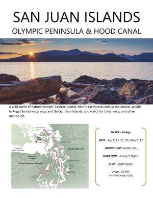 San Juan Islands Olympic Peninsula & Hood Canal