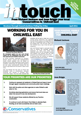 Working for You in Chilwell East