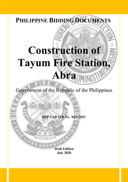 Construction of Tayum Fire Station, Abra