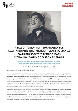Edgar Allan Poe Adaptation 'The Tell-Tale Heart'