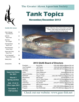 Tank Topics November/December 2013