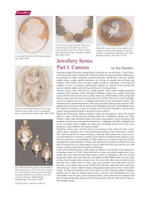 Jewellery Series Part I. Cameos