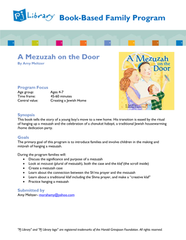 A Mezuzah on the Door by Amy Meltzer