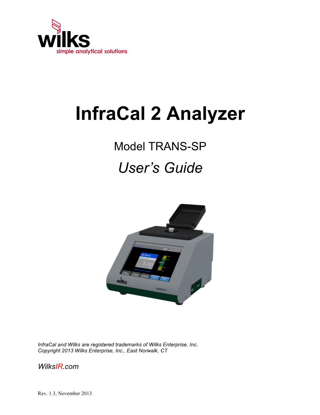 Infracal 2 Analyzer