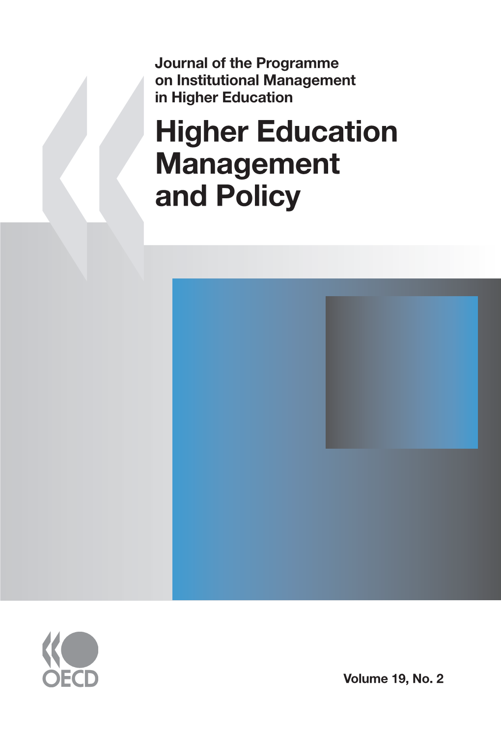 Higher Education Management and Policy