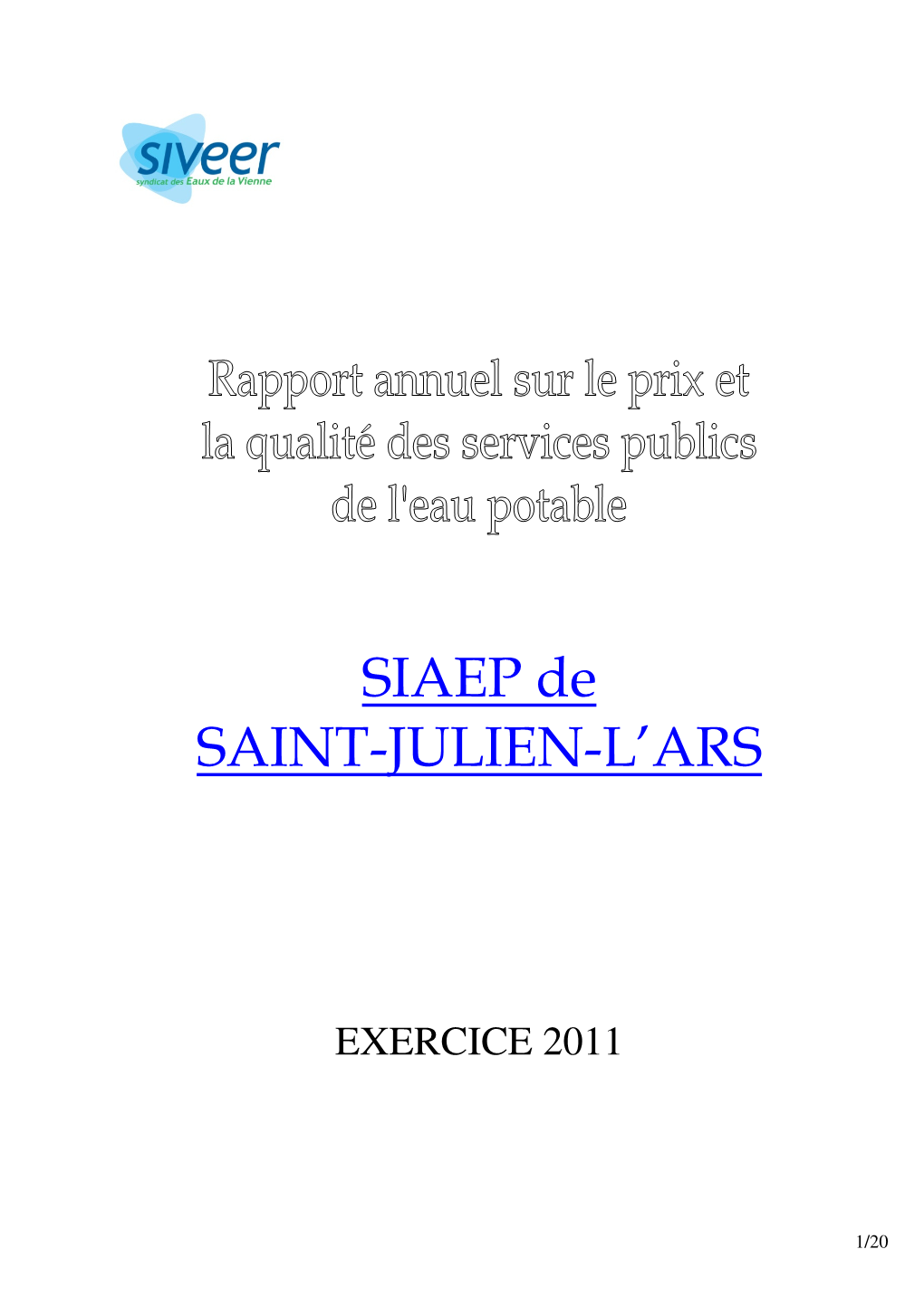 SIAEP De SAINT-JULIEN-L'ars