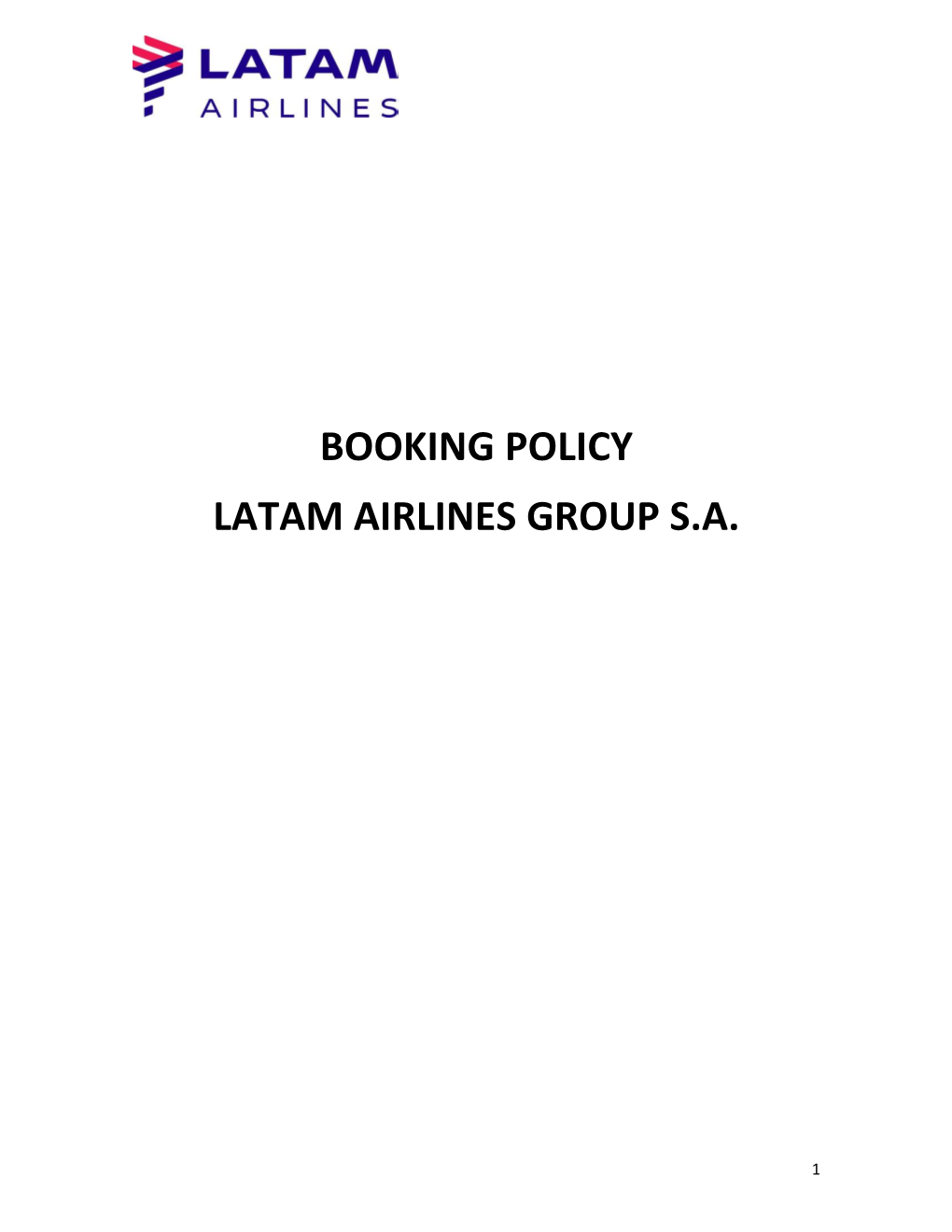 Booking Policy Latam Airlines Group S.A