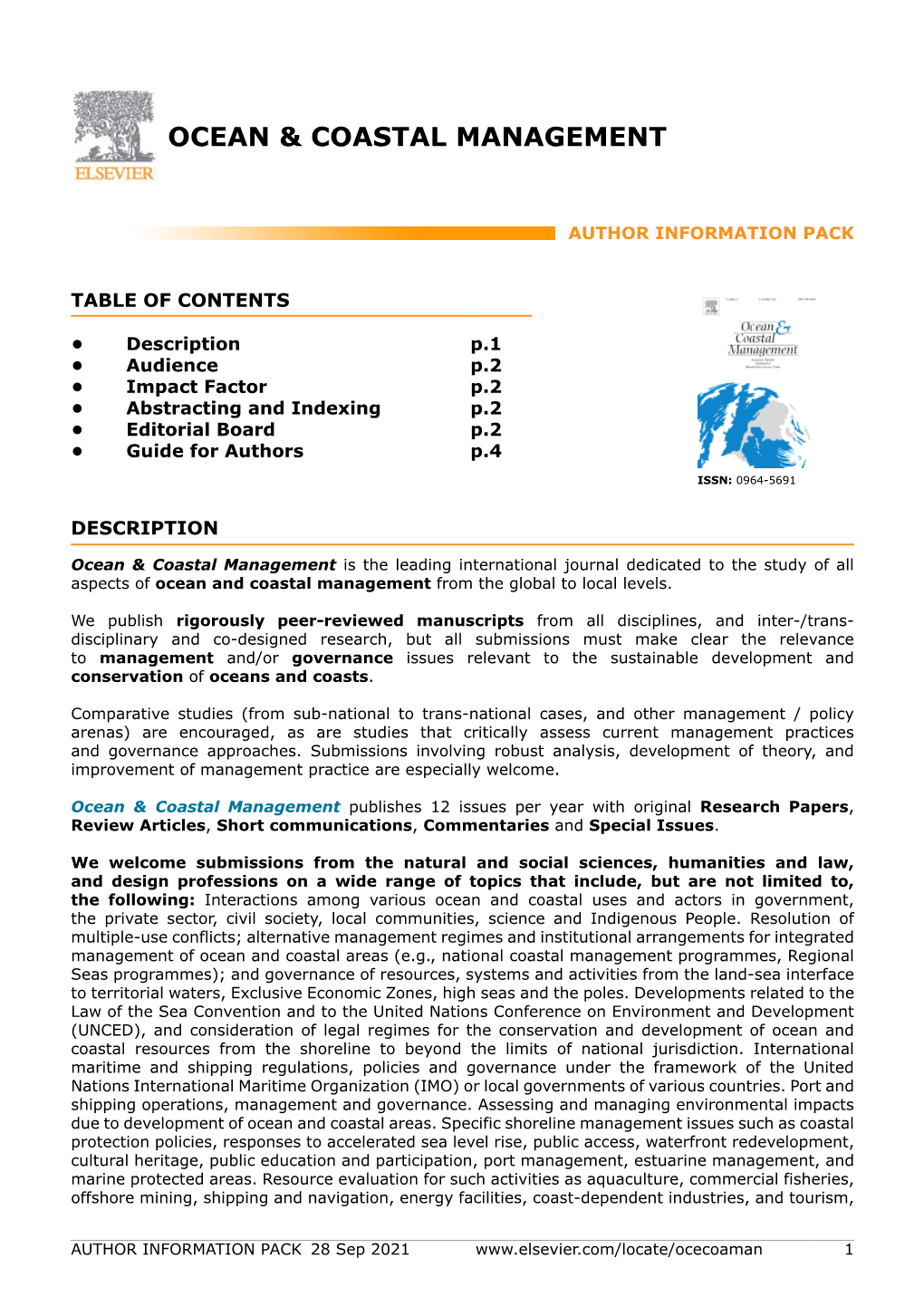 Ocean & Coastal Management