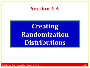 Randomization Distributions