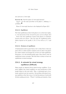 22.6.3. a Rationale for Mixed Strategy Equilibrium (Difficult)