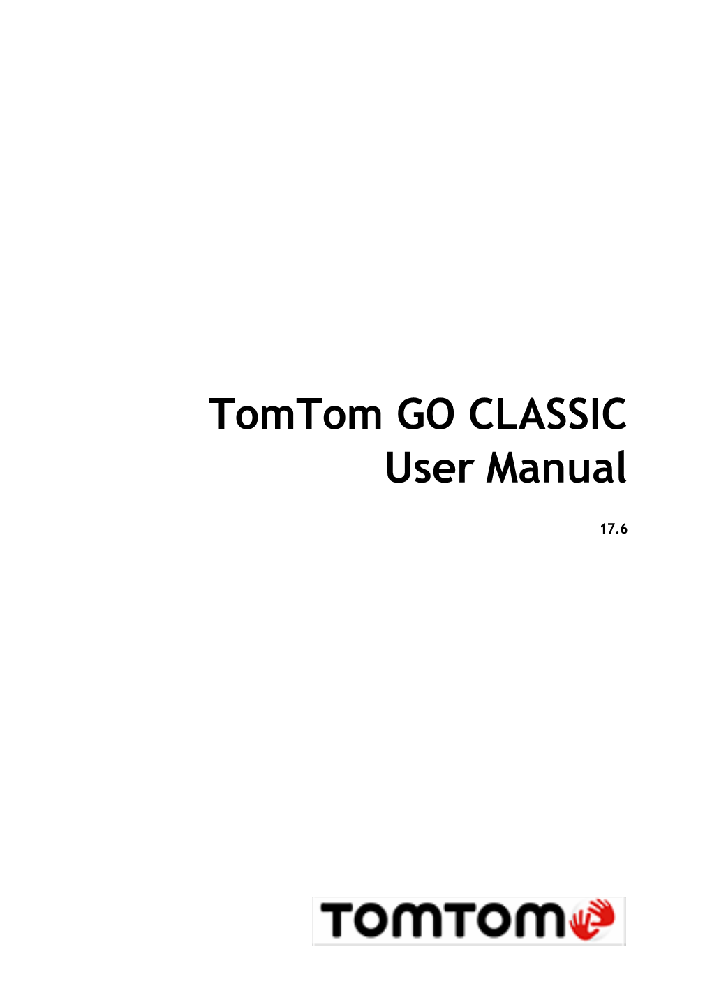 Tomtom GO CLASSIC User Manual