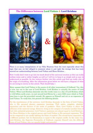 The Difference Between Lord Vishnu & Lord Krishna