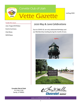 Vette Gazette Jul/Aug 2020