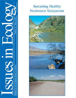 Sustaining Healthy Freshwater Ecosystems