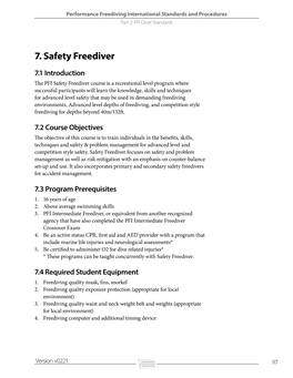 7. Safety Freediver