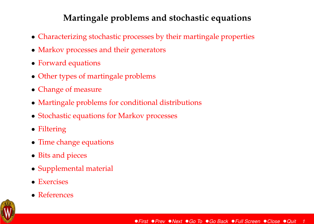 Martingale Problems and Stochastic Equations