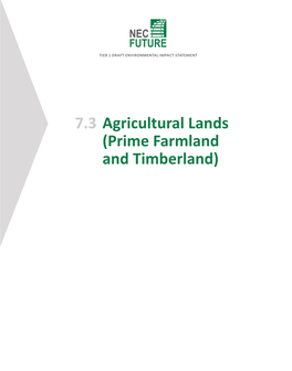 Agricultural Lands (Prime Farmland and Timberland)