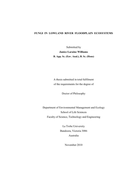 Chapter 5), While Fungal Biomass Was Below Detection Limits