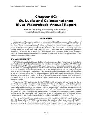 Chapter 8C: St. Lucie and Caloosahatchee River Watersheds Annual Report