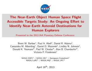 An Ongoing Effort to Identify Near-Earth Asteroid Destination