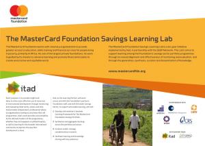 The Mastercard Foundation Savings Learning Lab