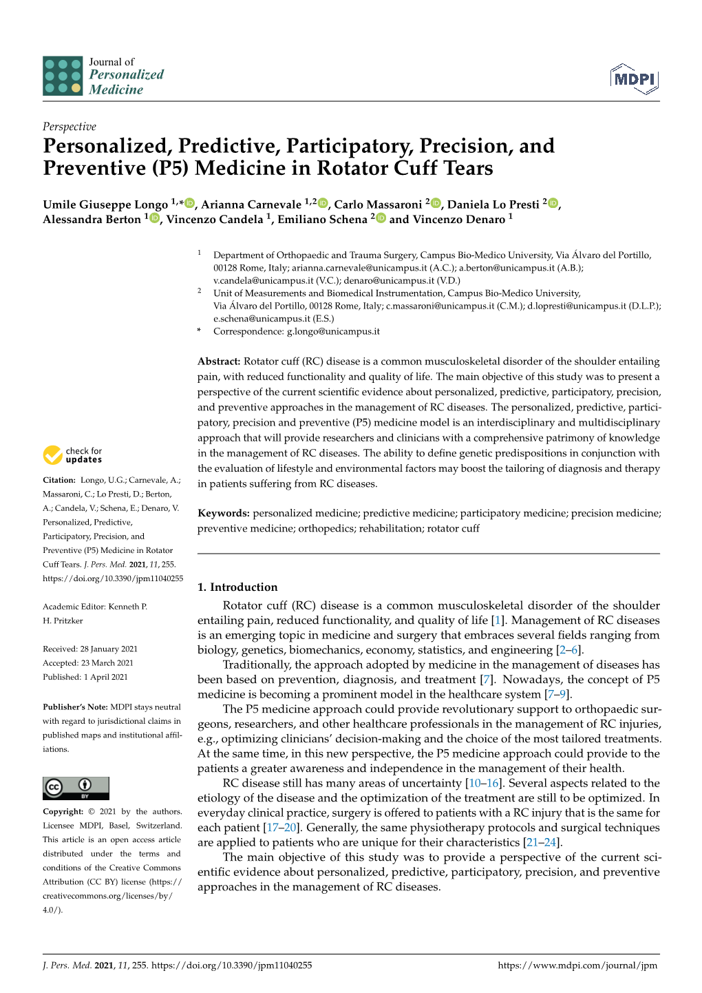 (P5) Medicine in Rotator Cuff Tears