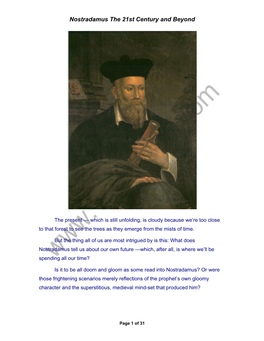 Nostradamus the 21St Century and Beyond