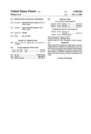 United States Patent (19) 11 4,298,533 Moriya Et Al
