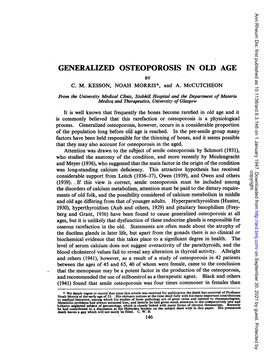 Generalized Osteoporosis Inold