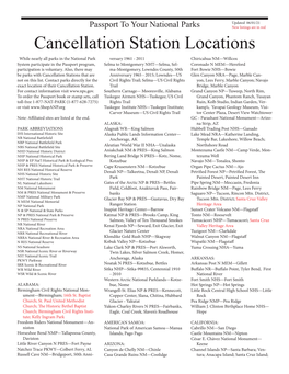 Cancellation Station Locations