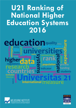 U21 Ranking of National Higher Education Systems 2016
